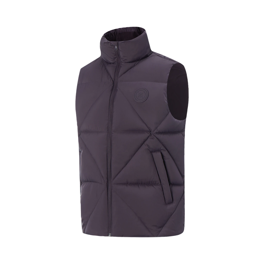 Li-Ning Li Ning Down Vests Men's Enchanted Night Purple Stand Collar Moderate Other