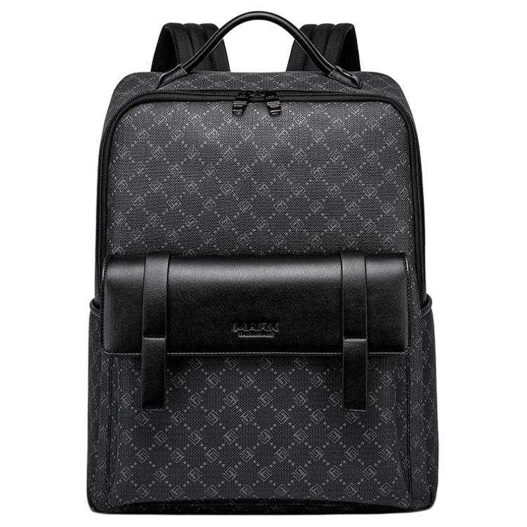 FAIRWHALE FAIRWHALE Pu Backpack Unisex Lead Gray