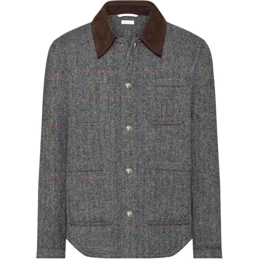 THOM BROWNE Thom Browne Hunting tweed overshirt