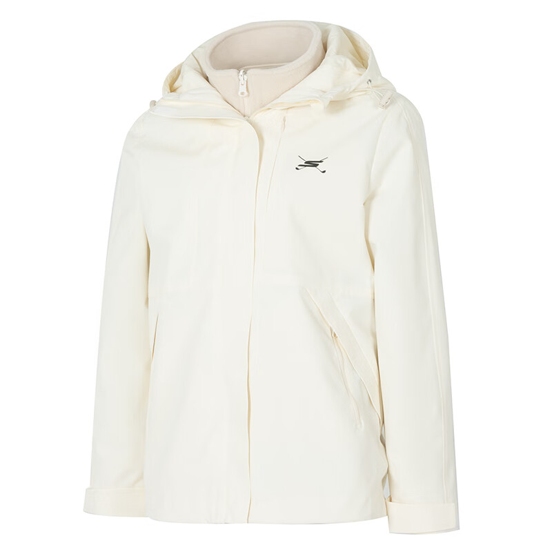 Skechers Jackets Women's Cream Beige White 00NA Hooded Moderate Other