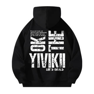 YIVIKII Sweatshirts Unisex Hooded Moderate Heavyweight