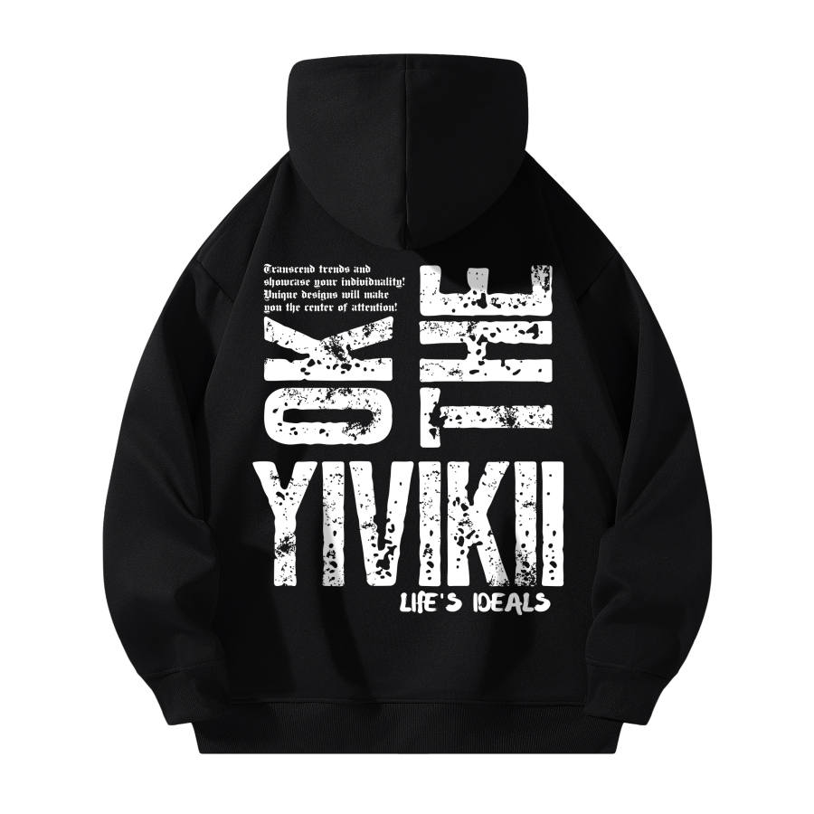 YIVIKII Sweatshirts Unisex Hooded Moderate Heavyweight