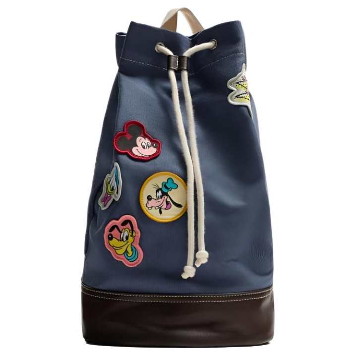 ZARA ZARA × Disney, Collaboration Cotton Backpack Unisex Blue