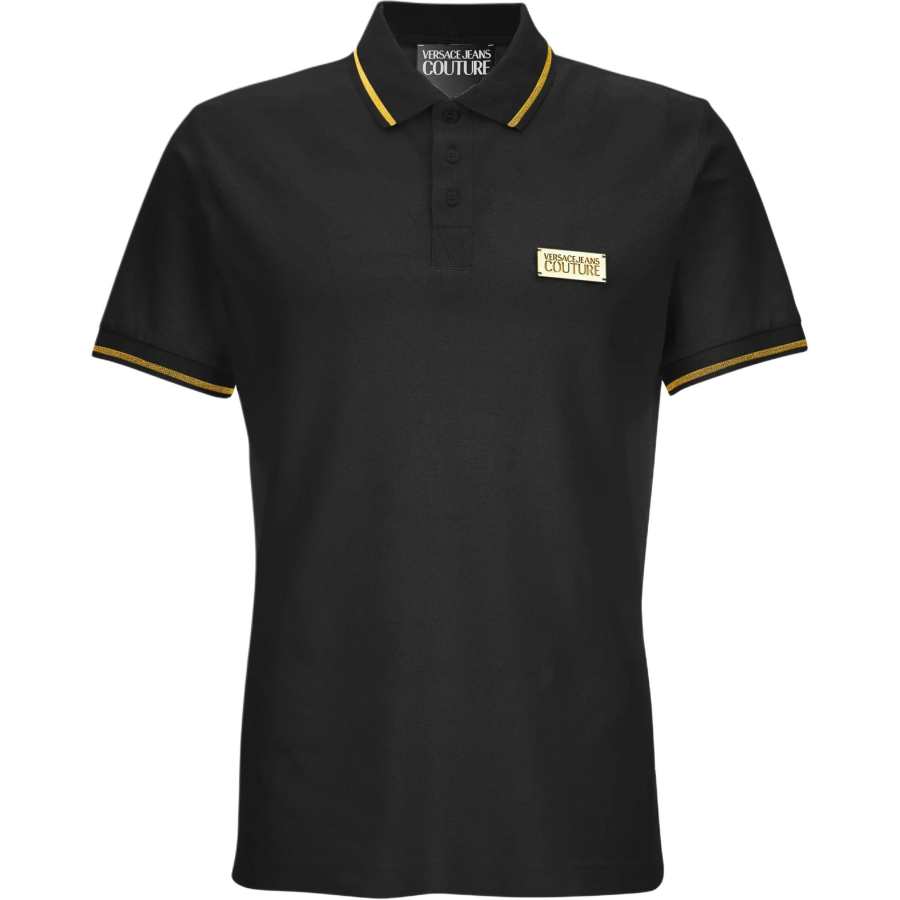 Versace Jeans Couture logo-plaque polo shirt