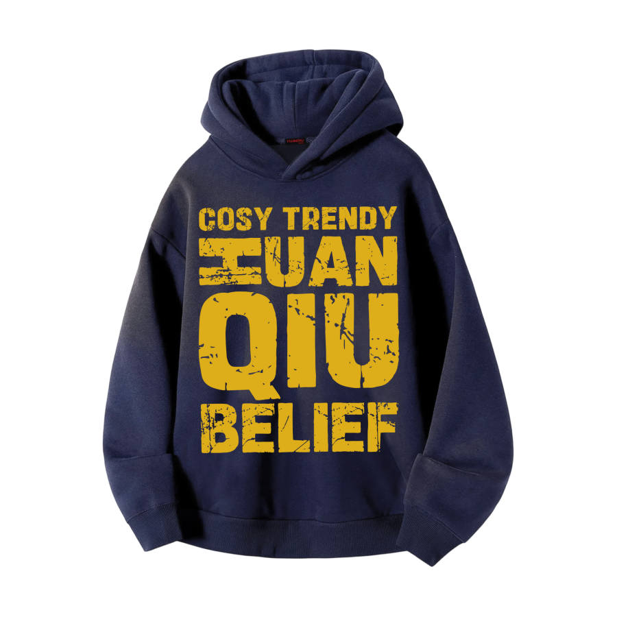 HUANQIU Sweatshirts Unisex Hooded Non Detachable Thickened Heavyweight