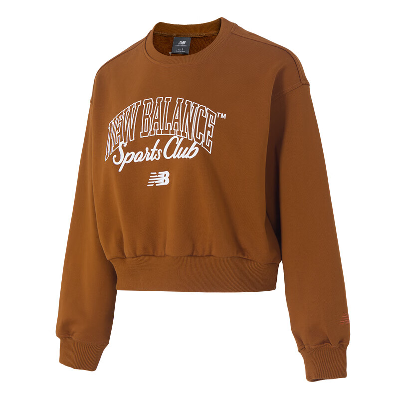 New Balance New Balance Sweatshirts Women's Dark Brown Crew Neck Moderate Regular