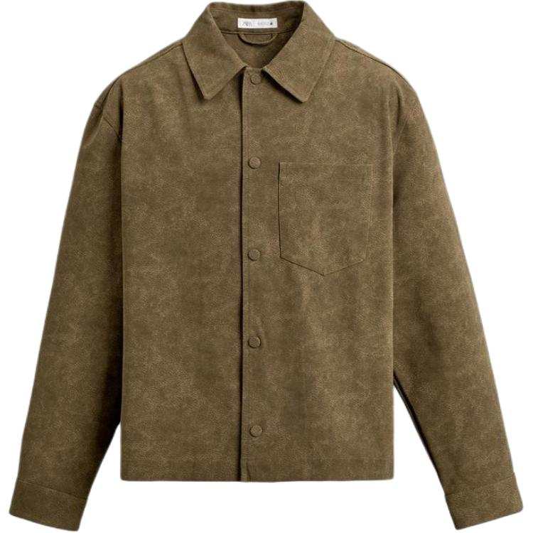 ZARA Jackets Men's Yellow Ochre Lapel Moderate Other