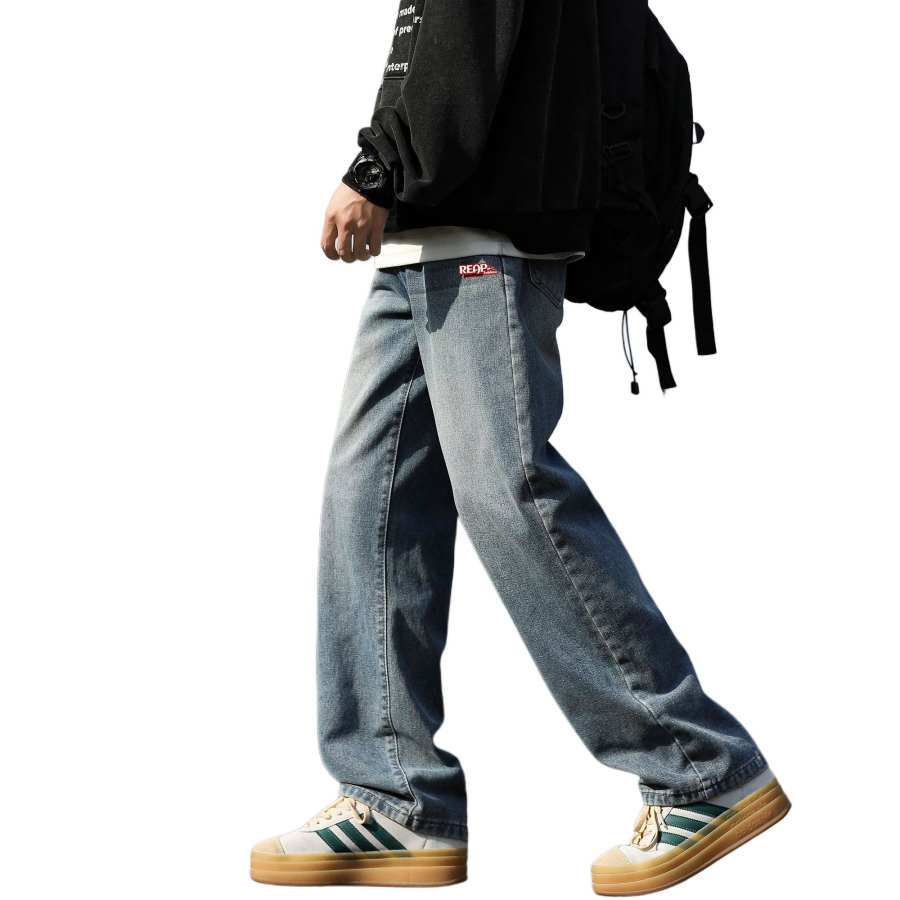 WARRIOR Jeans Unisex Thickened And Fleece Lined Straight Fit Pants