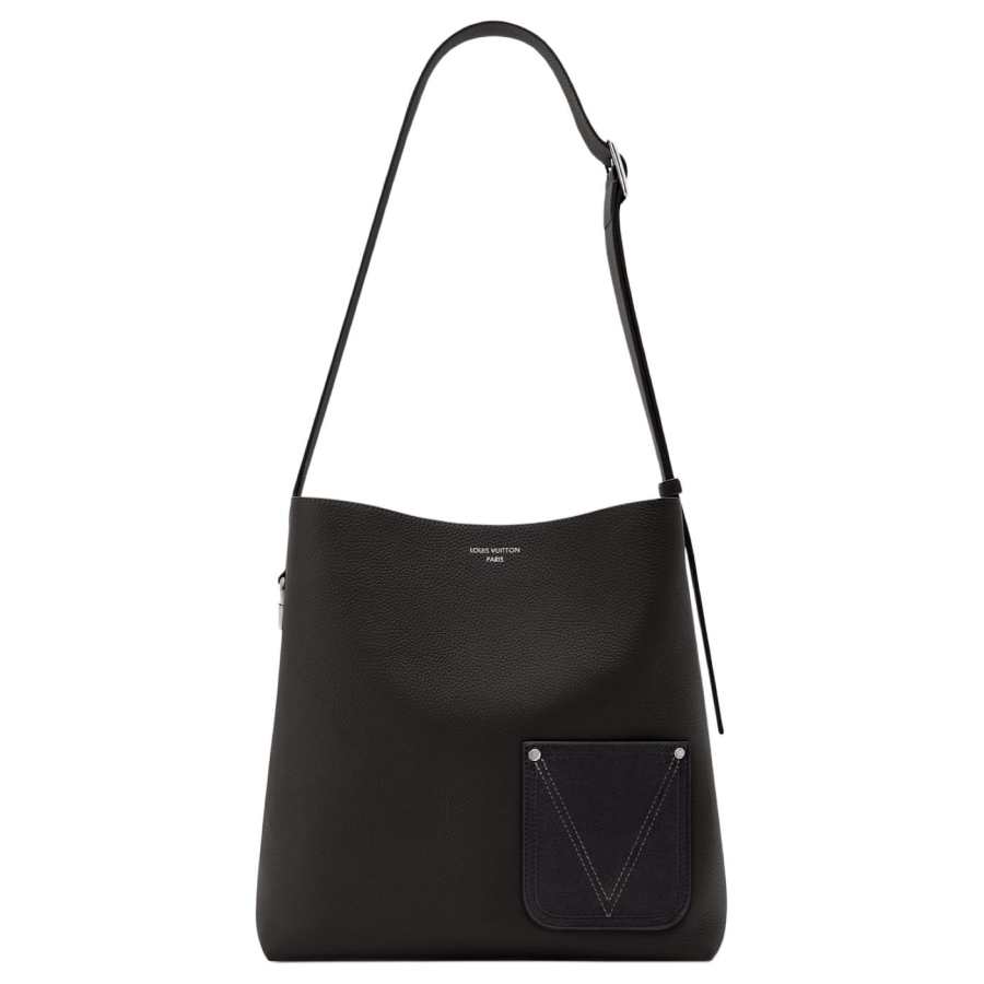 LOUIS VUITTON LV Touch Calfskin Crossbody Bag, Shoulder Bag Men's Black