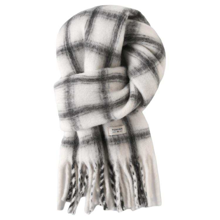 Tonlion Acrylic, Wool Knit Scarves Unisex