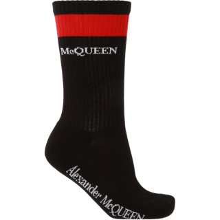 Alexander McQueen Crew Socks Men's Black