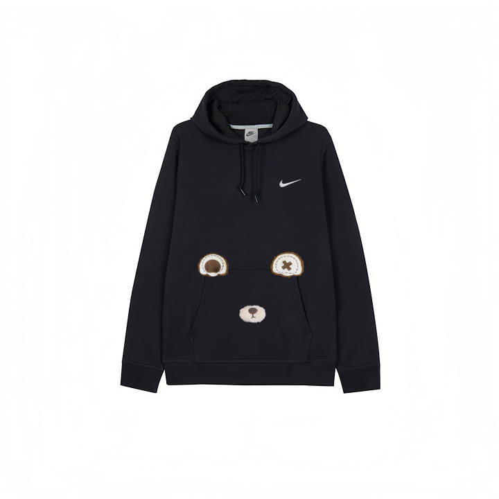Nike Nike Sweatshirts Men's Black Hooded Moderate Regular