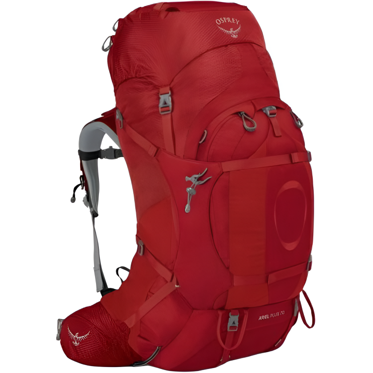OSPREY 68L Outdoor Bags Nylon Agate Red Women's