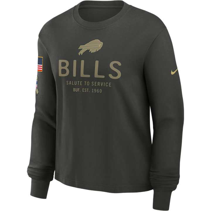 Nike Nike Buffalo Bills Salute to Service Sideline Women's Nike Dri-FIT Nfl Long-Sleeve T-Shirt