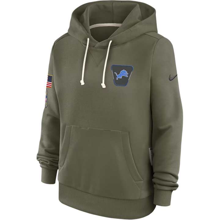 Nike Nike Detroit Lions Salute to Service Sideline Women's Nike Dri-FIT Nfl Pullover Hoodie