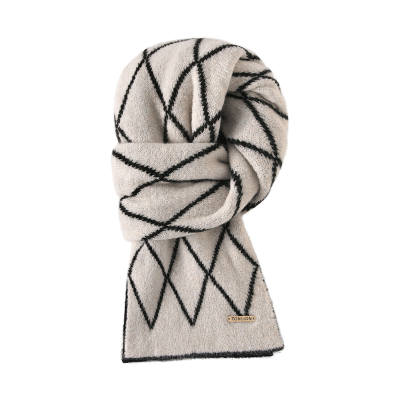 Tonlion Sheep Wool Knit Scarves Unisex