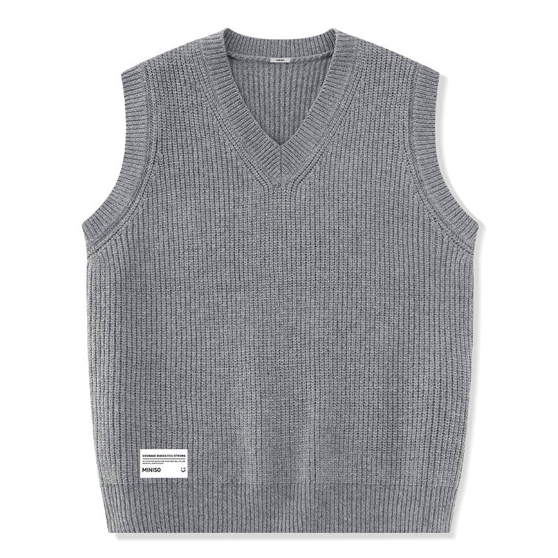 MINISO Tank Tops Unisex V Neck Moderate Sleeveless