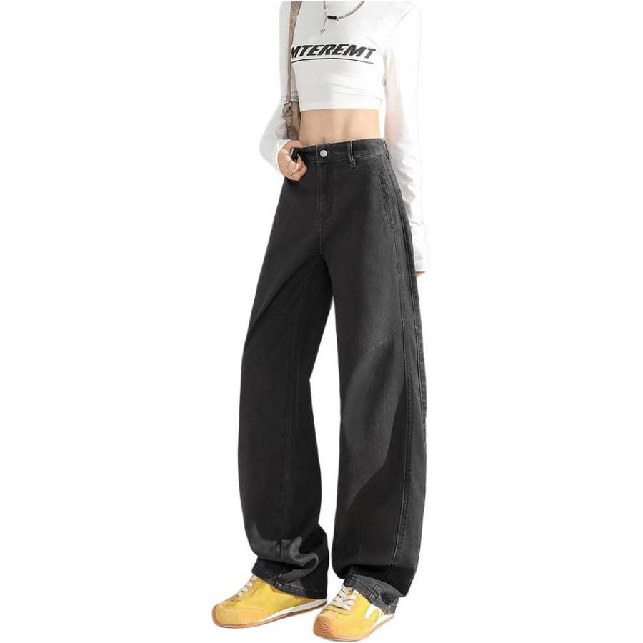 Tonlion Jeans Women's Moderate Wide Leg Pants