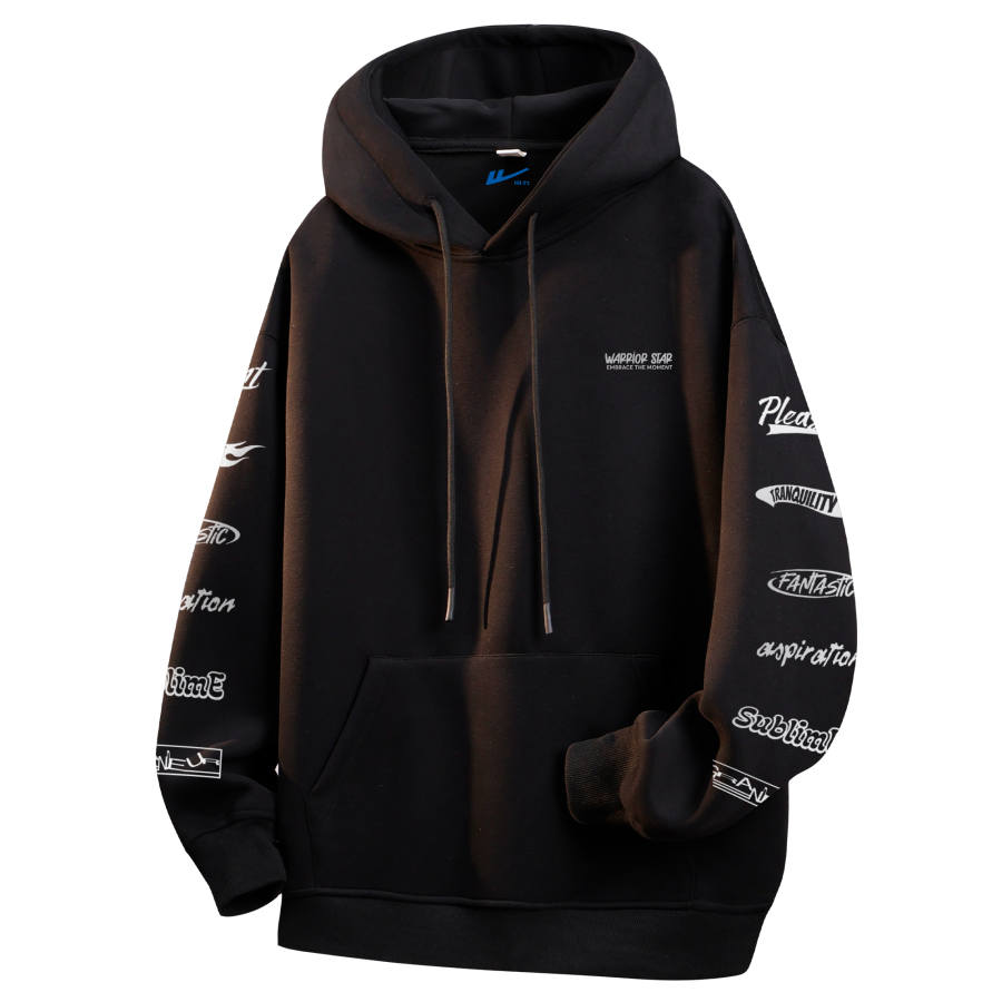 WARRIOR WARRIOR Sweatshirts Unisex Hooded Thickened Regular