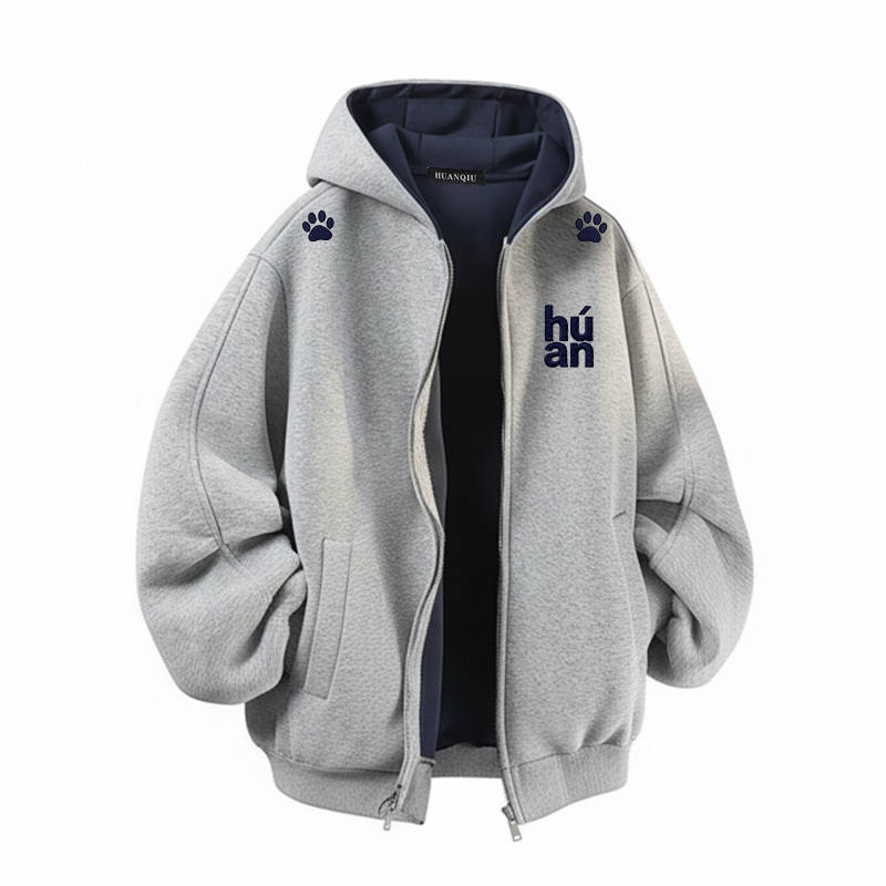 HUANQIU Sweatshirts Unisex Hooded Moderate Heavyweight