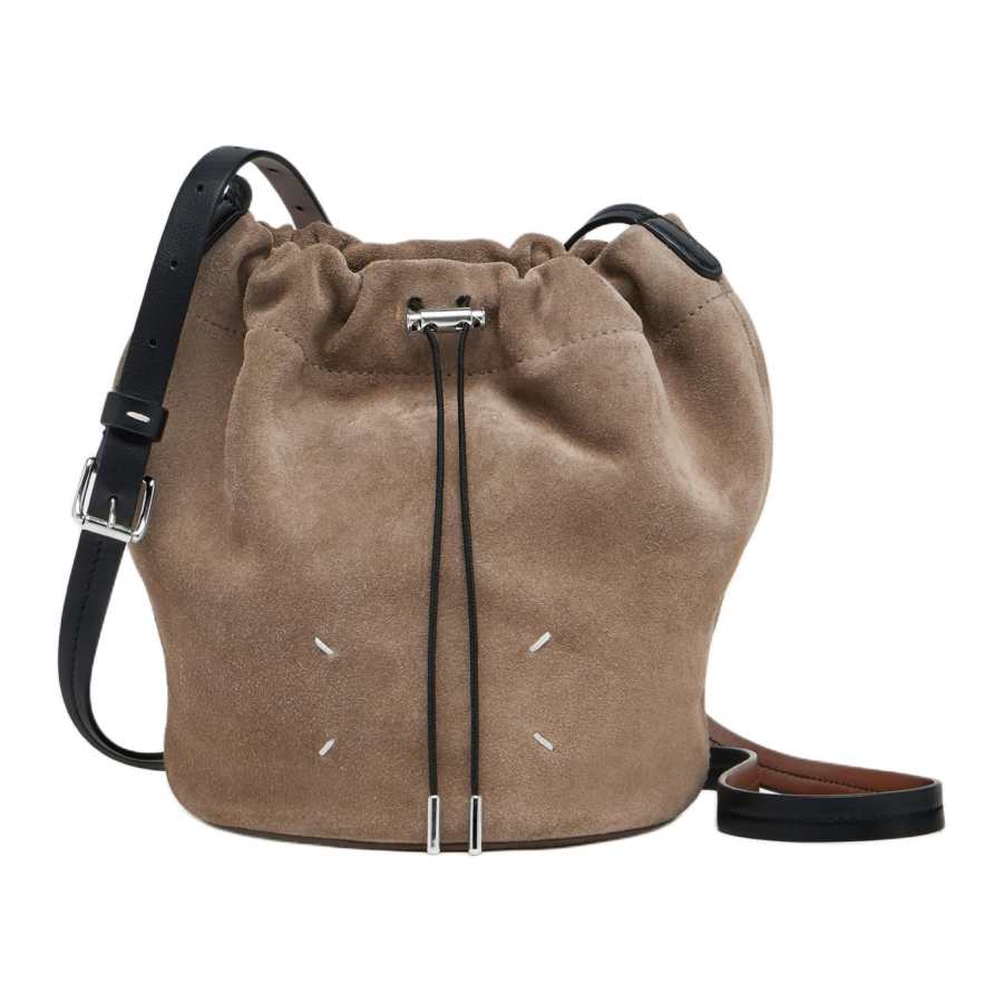 Maison Margiela Calfskin Crossbody Bags Women's Khaki & Black
