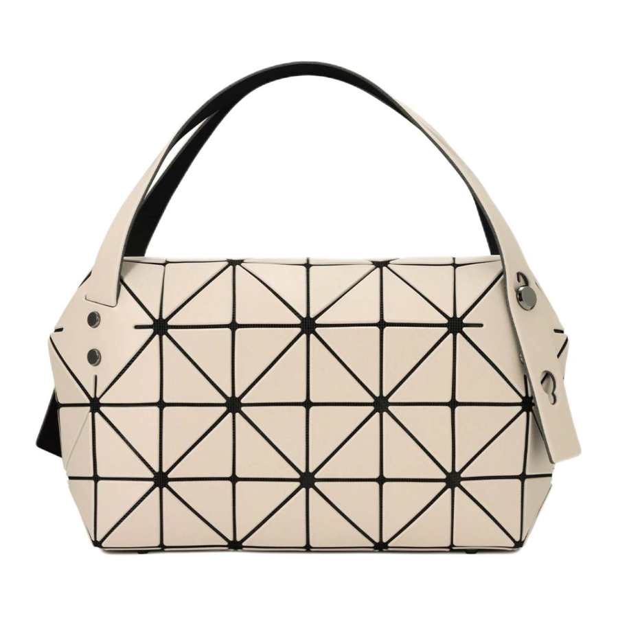 ISSEY MIYAKE Boston PVC Handbag Unisex Beige