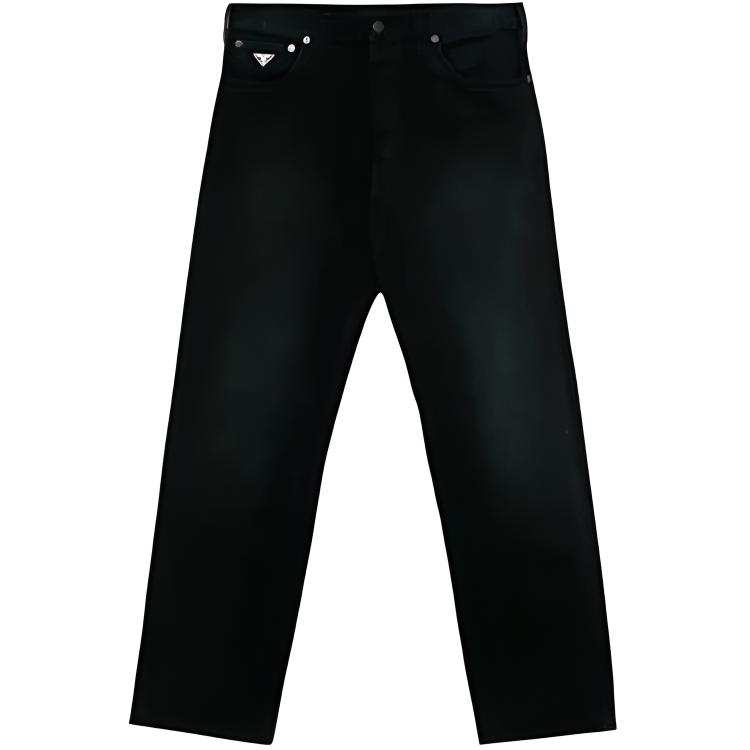 PRADA PRADA Jeans Men's Black Moderate Tapered Pants