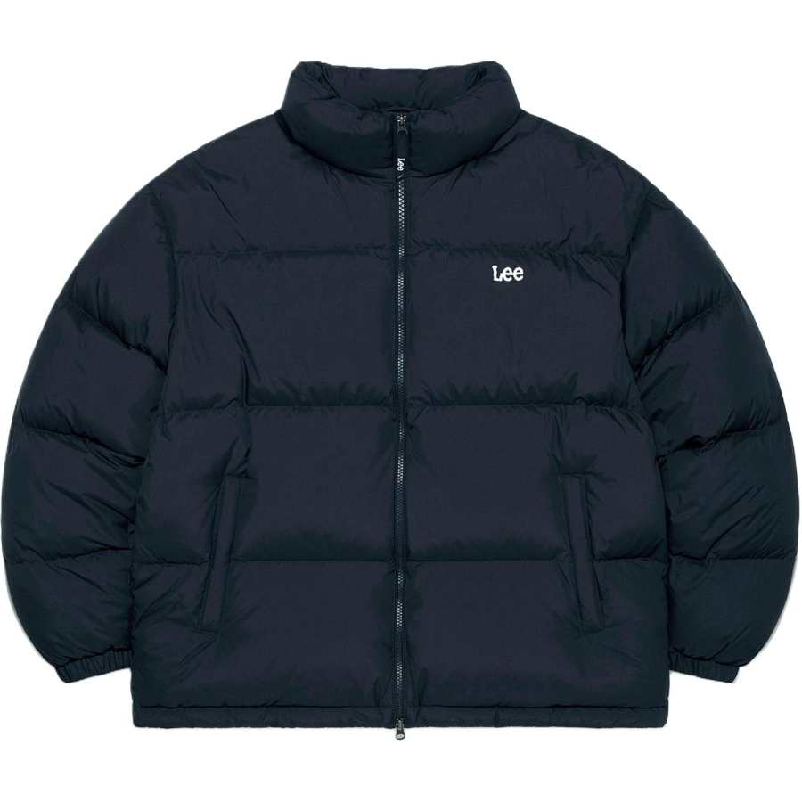 Lee Lee Down Jackets Unisex Marine Blue Stand Collar Moderate