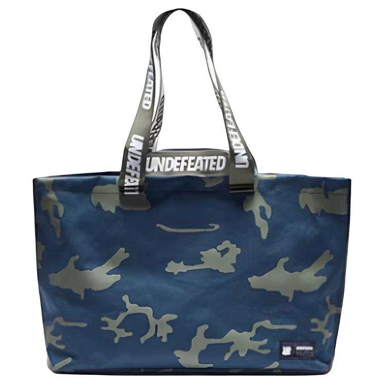 UNDEFEATED Fabric Tote Bag, Shopping Bag, Shoulder Bag Men's Marine Camouflage/Black