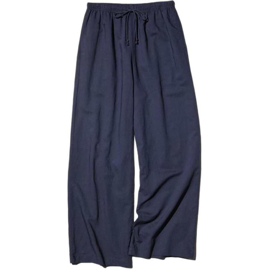 UNIQLO Casual Pants Women's Navy Blue Moderate Straight Fit Pants