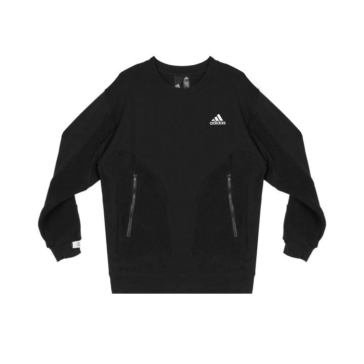 Adidas Adidas Sweatshirts Unisex Black Crew Neck Moderate Regular