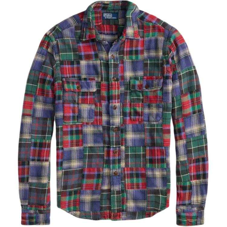 Polo Ralph Lauren Shirts Men's Multicolor Lapel Moderate Workwear