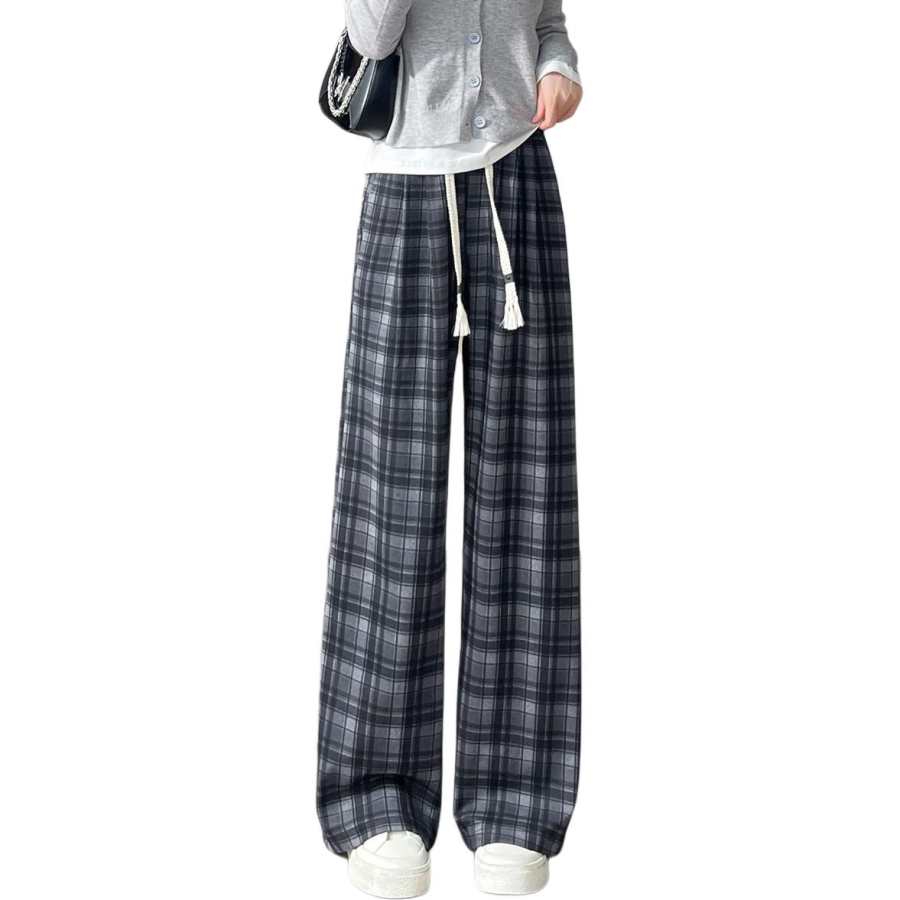 Tonlion Casual Pants Women's Moderate Wide Leg Pants