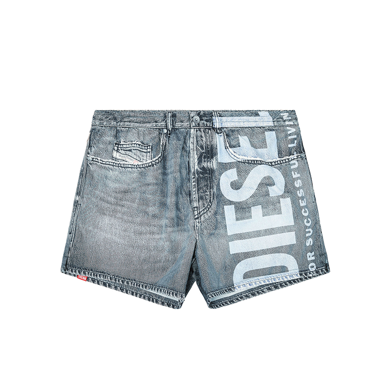 Diesel logo-print swim shorts