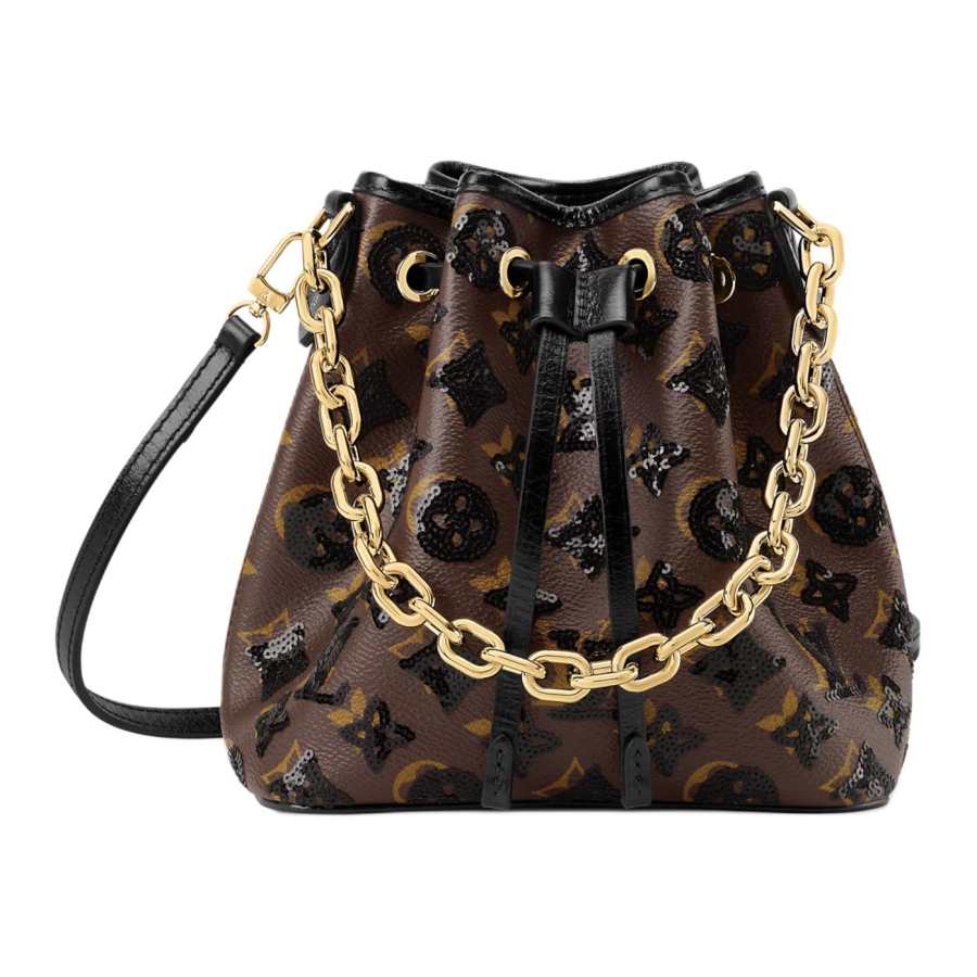 LOUIS VUITTON NOE Coated Canvas Shoulder Bag, Crossbody Bag, Handbag Small Women's Caramel