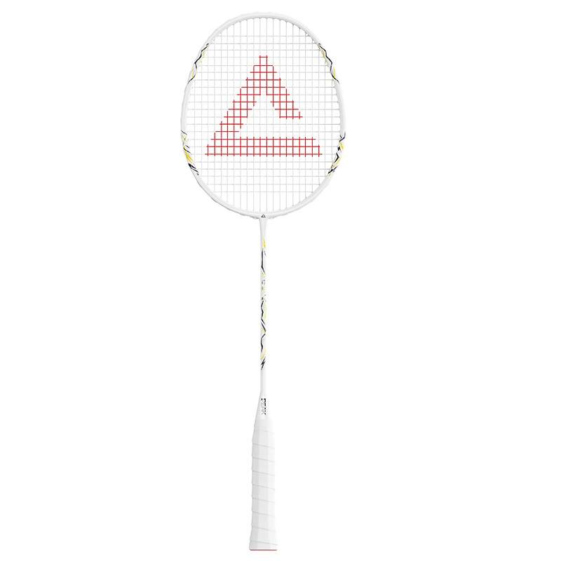 PEAK PEAK Carbon Composite Badminton Rackets Control Type All around Defense Advanced Level Unisex 3U/G5 White
