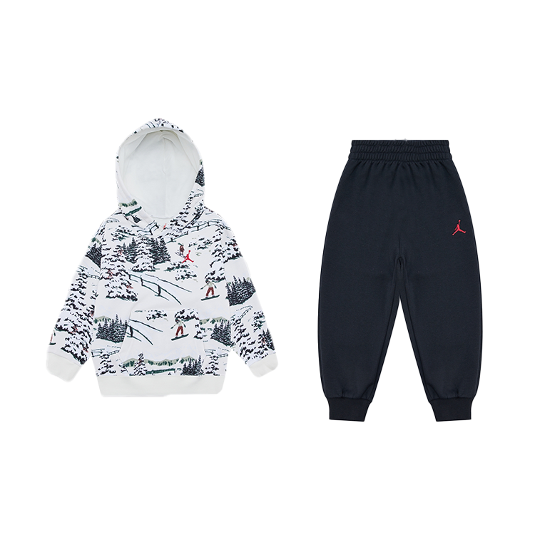Jordan Jordan Casual Sportswear Brooklyn Fleece Fashion Comfortable Soft Skin Friendly Fleece Lined 2 Piece Set Kids'