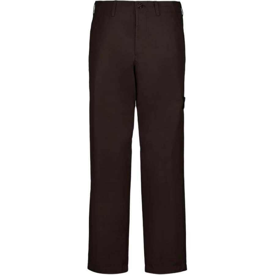 Stone Island Logo Patch Straight-Leg Trousers