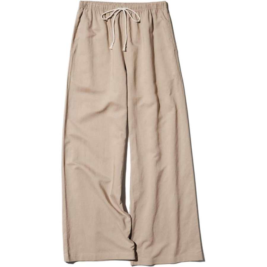 UNIQLO Casual Pants Women's Dark Beige Moderate Straight Fit Pants
