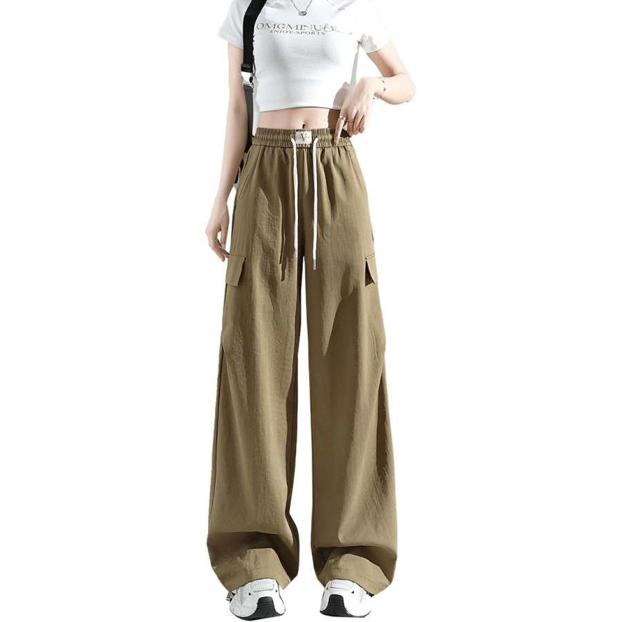 Tonlion Casual Pants Women's Moderate Cargo Pants