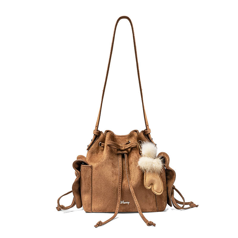 Disney Synthetic Leather, Textile Mosaic Shoulder Bag Regular Women's Brown