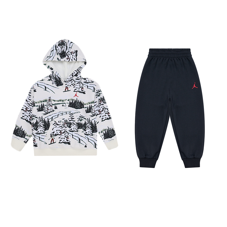 Jordan Jordan Casual Sportswear Brooklyn Fleece Comfortable Soft Skin Friendly Fleece Lined 2 Piece Set Kids'