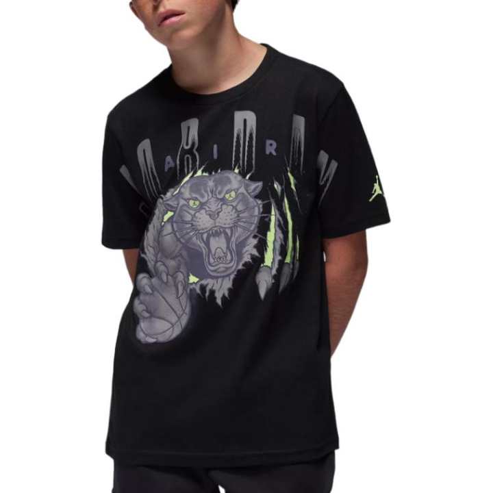 Jordan Jordan T Shirt Panther Black Kids'