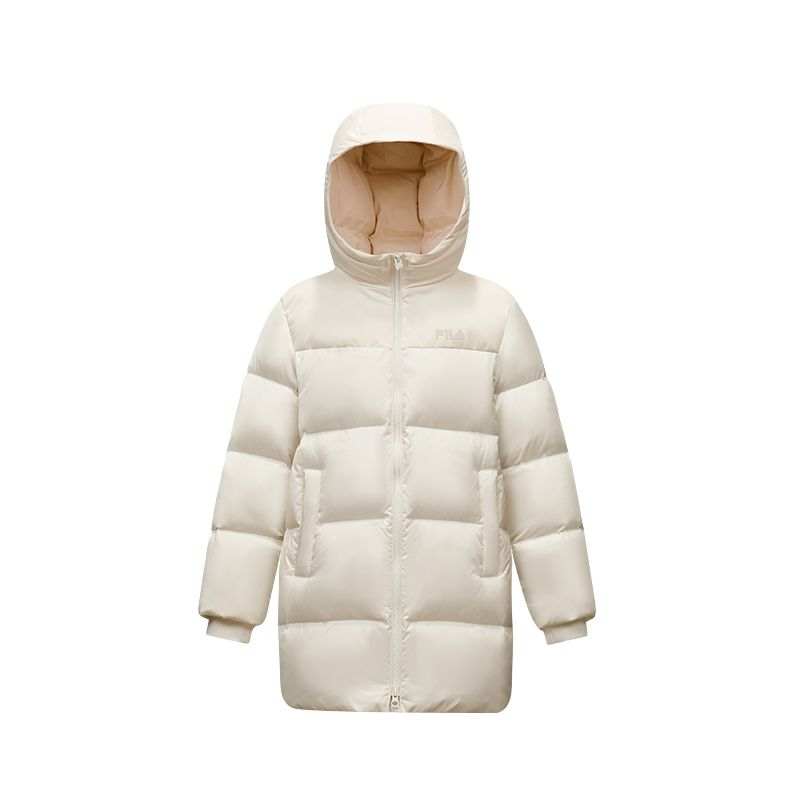 FILA KIDS Down Jackets Hooded Non Detachable Thickened Hooded Windproof