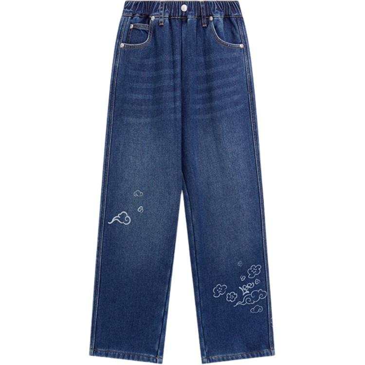 LEE KIDS Jeans Thickened And Fleece Lined Straight Fit Pants Teenagers
