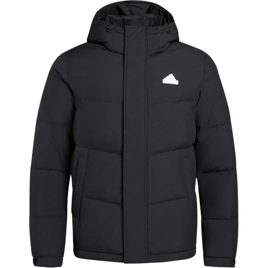 Adidas Adidas Down Jackets Unisex Black Hooded Non Detachable Moderate