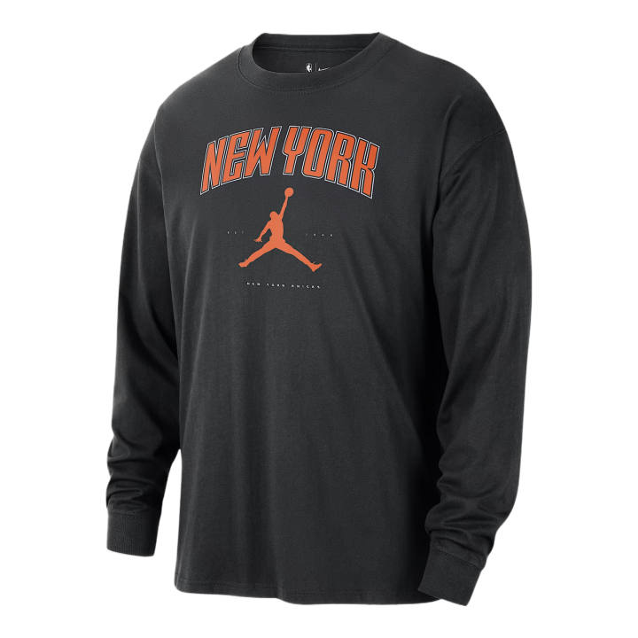 Jordan Jordan New York Knicks Essential Men's Jordan Nba Long-Sleeve T-Shirt