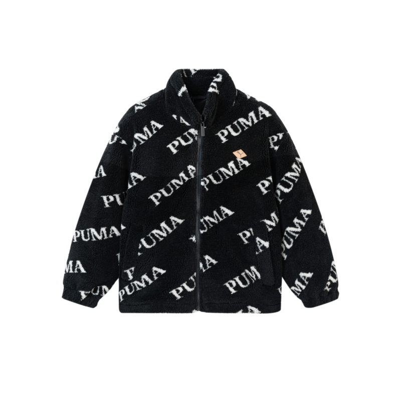 PUMA Kids' Fleece Jackets Stand Collar Thickness