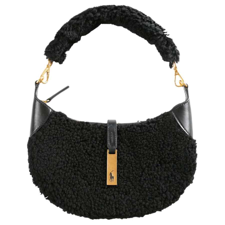 Polo Ralph Lauren small Polo Id shearling tote bag