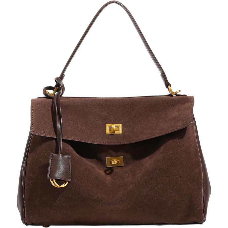 PAYOT Synthetic Leather One Shoulder Handbag Women's Coffee Brown